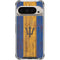 Barbados Flag Dark Wood Pixel 9 Pro XL Clear Case